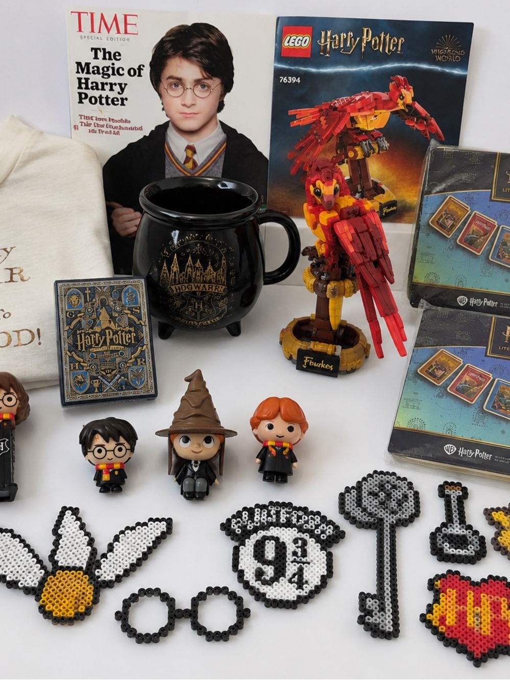 Harry Potter Collectible Lot LEGO PEZ Universal Shirt Mug Cards Magazine